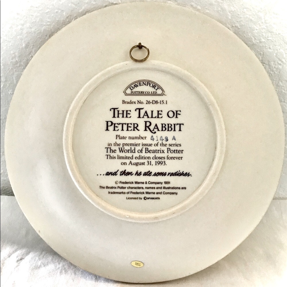 Peter Rabbit Plate Cup & Coin Bank Set - Picture 7 of 9